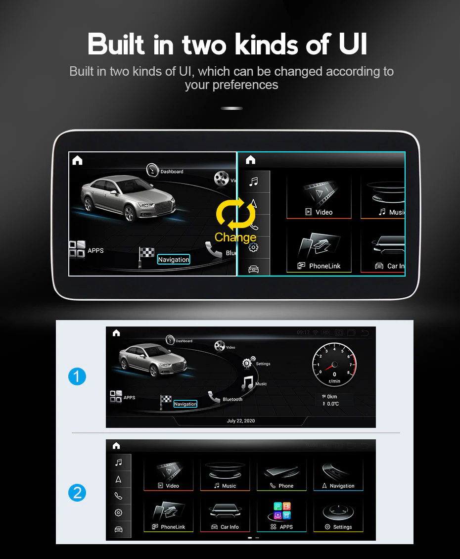 Audi A4/S4/RS4/A5/S5/RS5 | B8 | Android 13.0 Multimedia 10.25"/12.5" Touchscreen Display + Built-In Wireless Carplay & Android Auto | 2008 - 2016 - Image 11