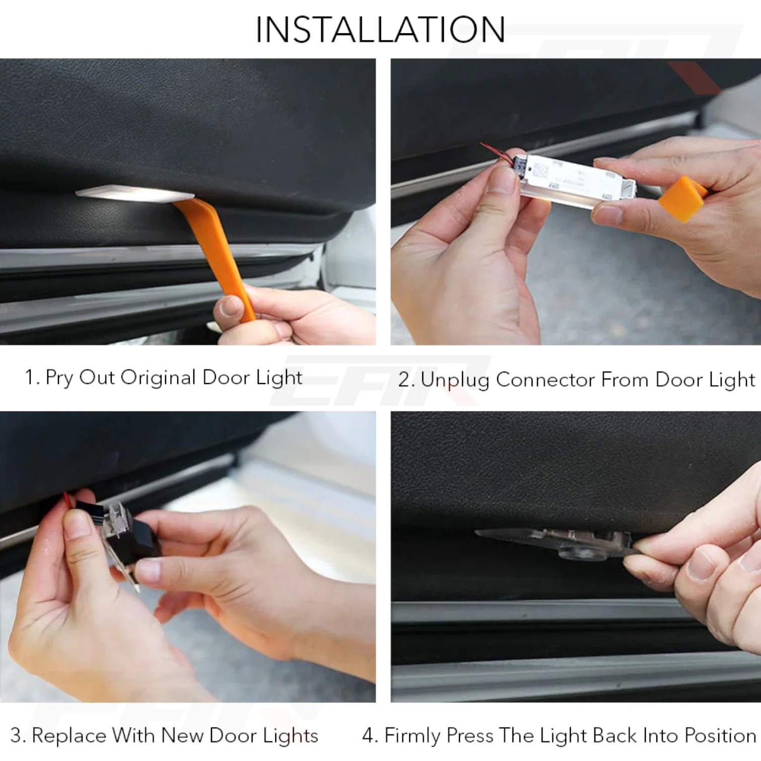 Audi LED Car Door Puddle Welcome Logo Shadow Lights - Image 4