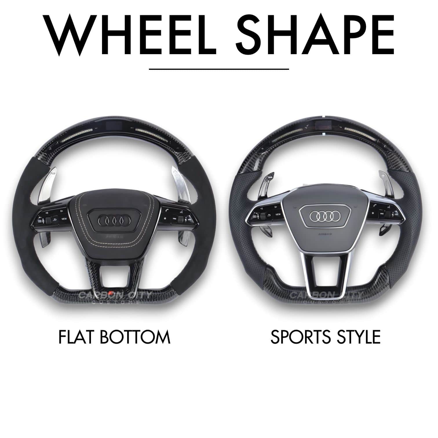 Audi RS6 Style Customizable Steering Wheel - Image 3