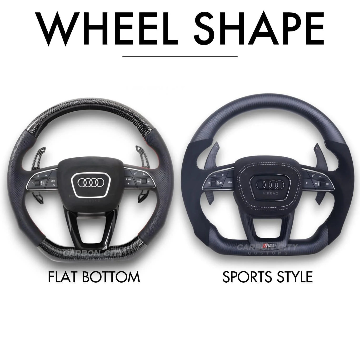 Audi Q/RS 2023 Style Customizable Steering Wheel - Image 3