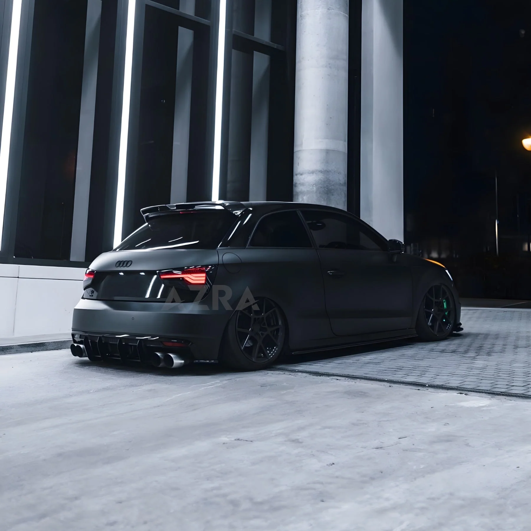 AZRA Audi A1 / S1 | 8X | Carbon Fiber Rear Spoiler Wing | 2010 - 2018 - Image 8