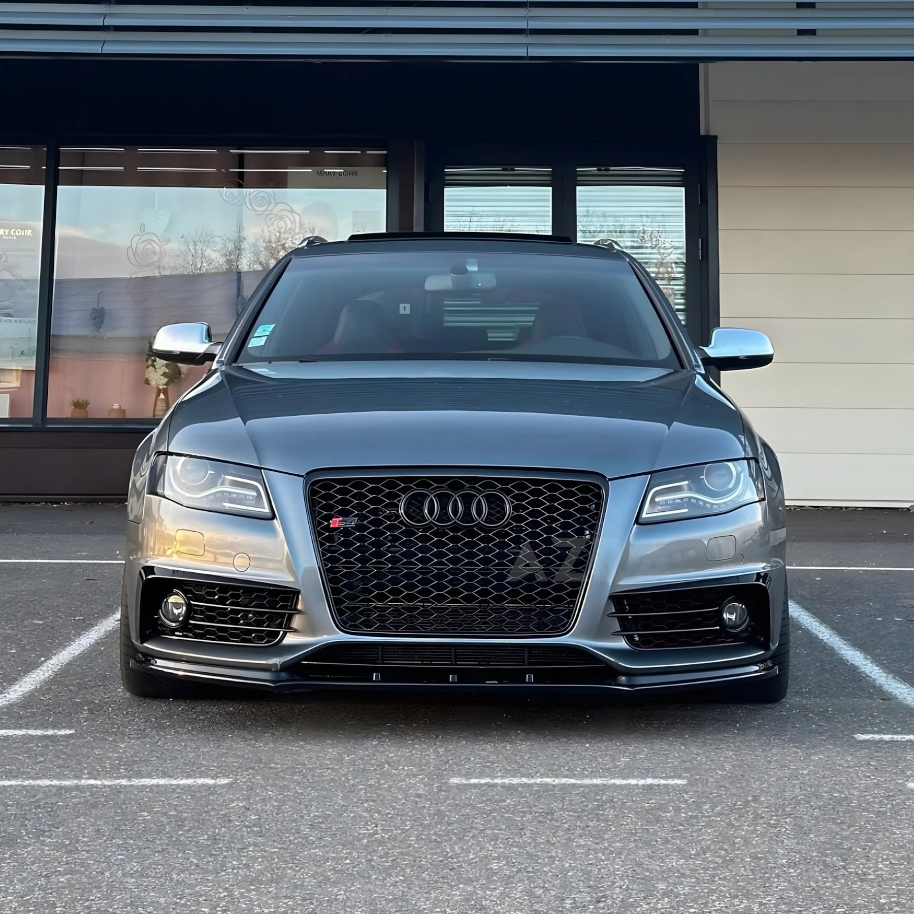 AZRA Audi A4 / S4 | B8 | RS Style Customizable Honeycomb Front Grille | 2008 - 2012 - Image 8