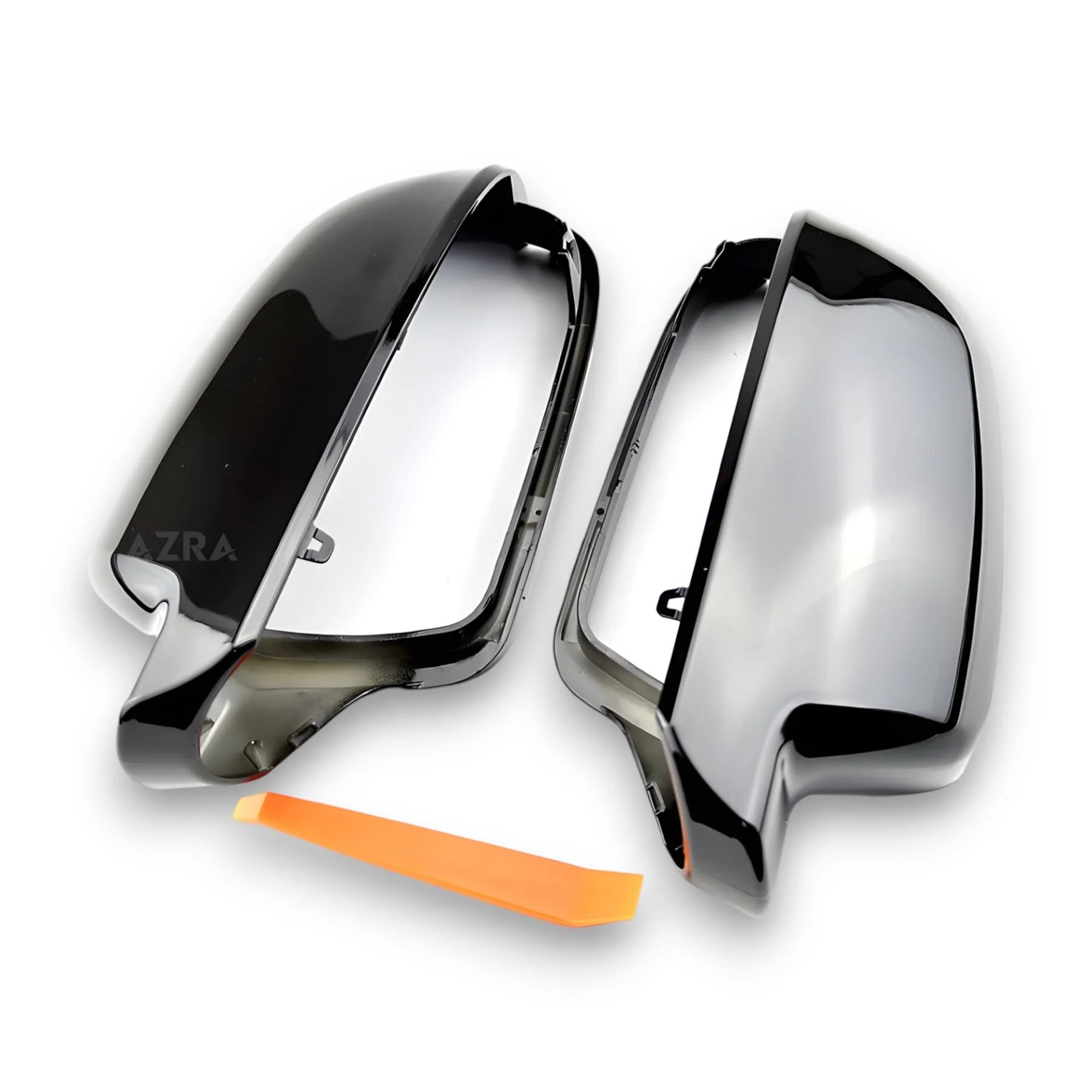 AZRA Audi A4/S4/A5/S5/A6/S6/A8/S8/Q3/SQ3 | B8 / B8.5 | Gloss Black / Carbon Print Mirror Caps - Image 5
