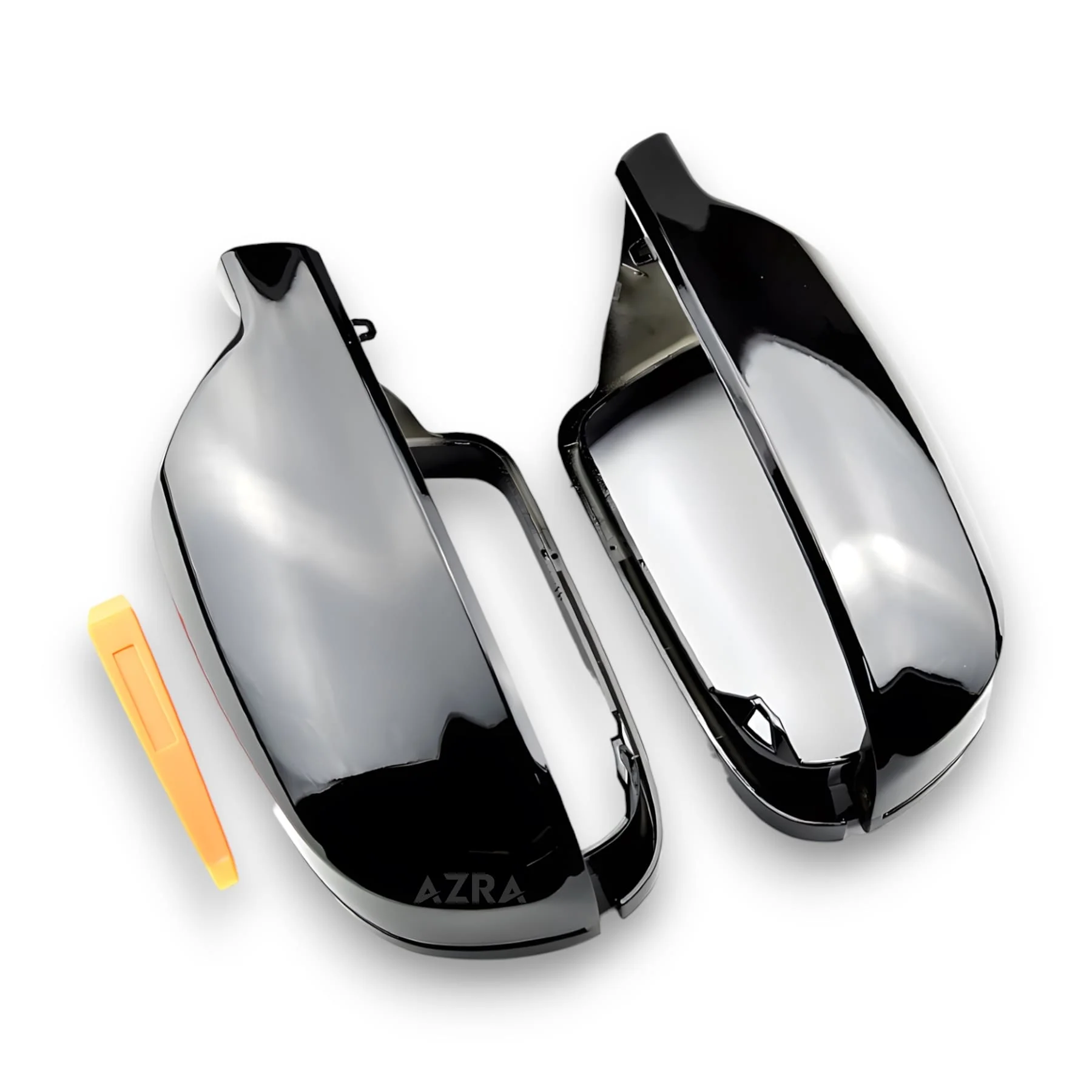 AZRA Audi A4/S4/A5/S5/A6/S6/A8/S8/Q3/SQ3 | B8 / B8.5 | Gloss Black / Carbon Print Mirror Caps - Image 6