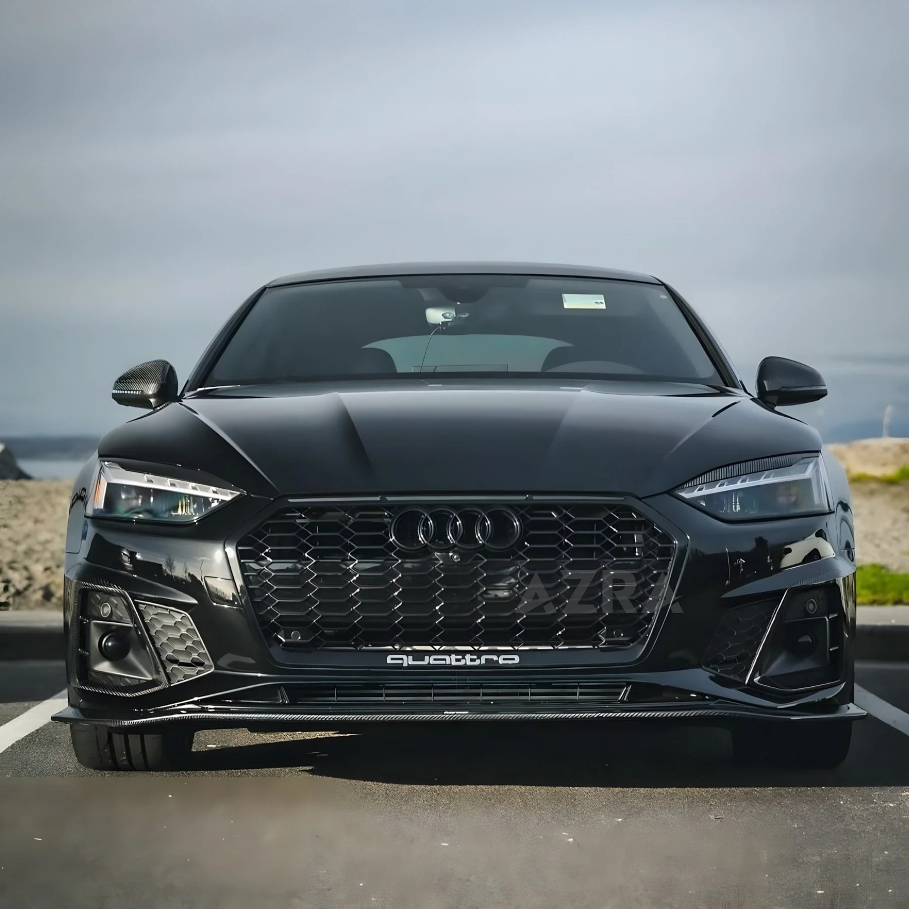 AZRA Audi A5 / S5 | B9.5 | RS Style Customizable Honeycomb Front Grille | 2020 - 2024 - Image 6