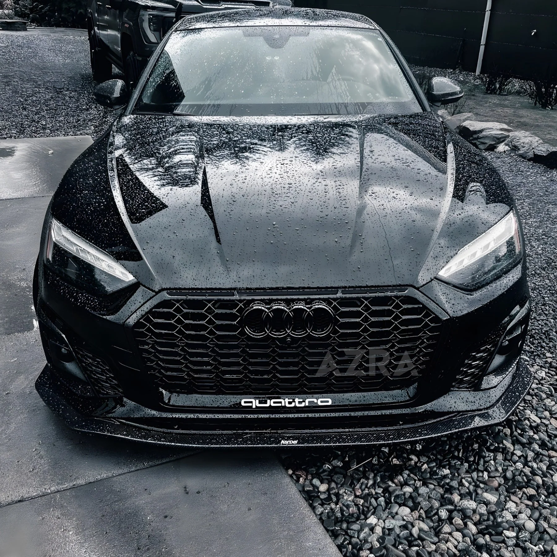 AZRA Audi A5 / S5 | B9.5 | RS Style Customizable Honeycomb Front Grille | 2020 - 2024 - Image 7