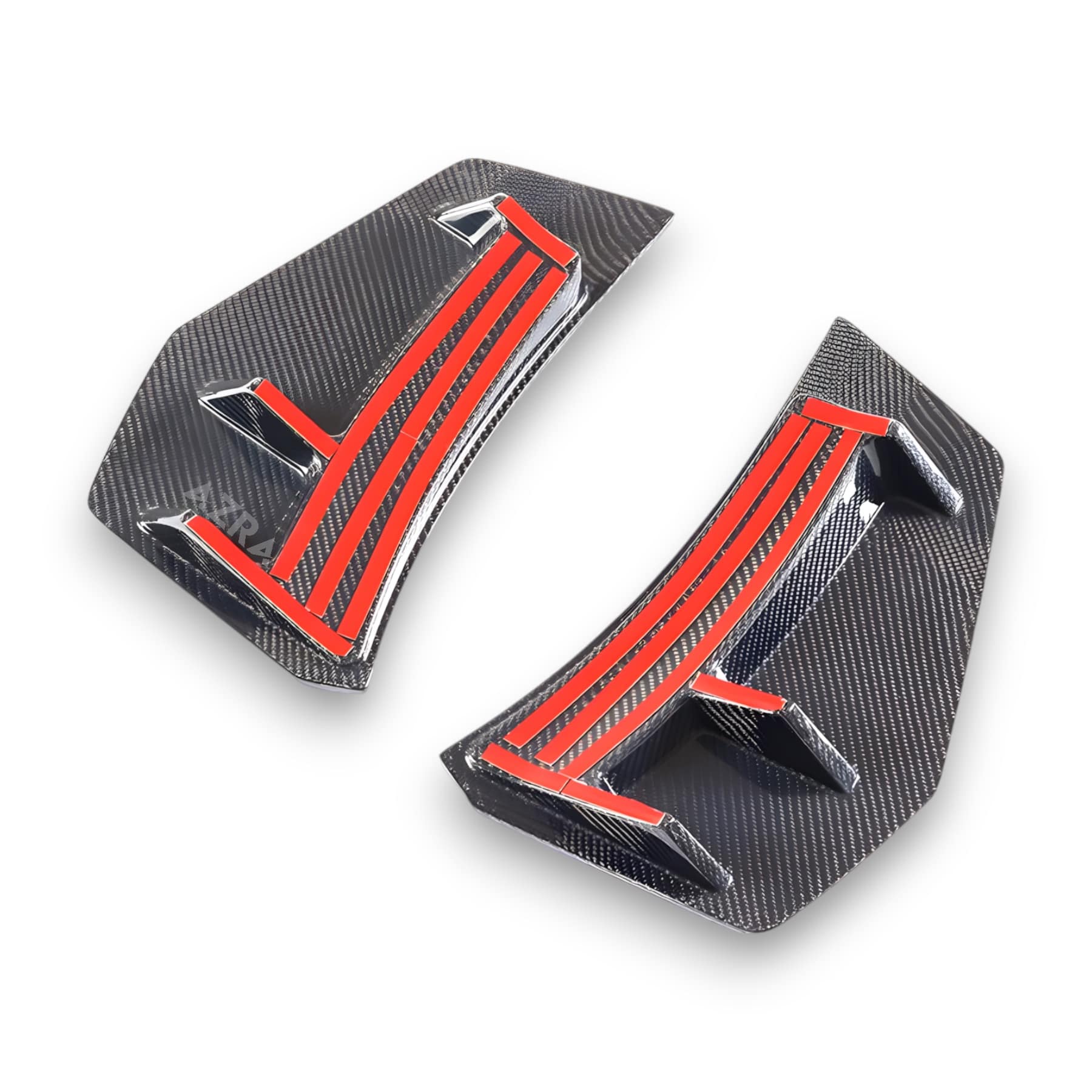 AZRA Audi R8 | 4S | Carbon Fiber Rear Bumper Upper Canards | 2015 - 2018 - Image 5