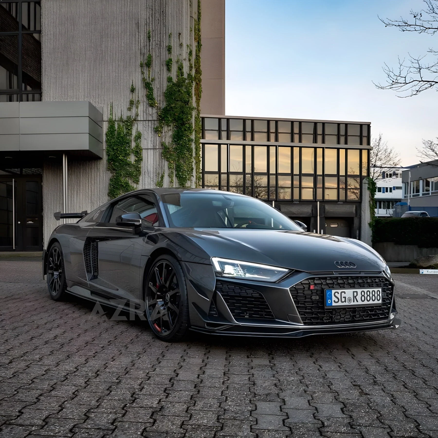 AZRA Audi R8 | 4S | Carbon Fiber V1 Front Bumper Canards | 2019 - 2024 - Image 11