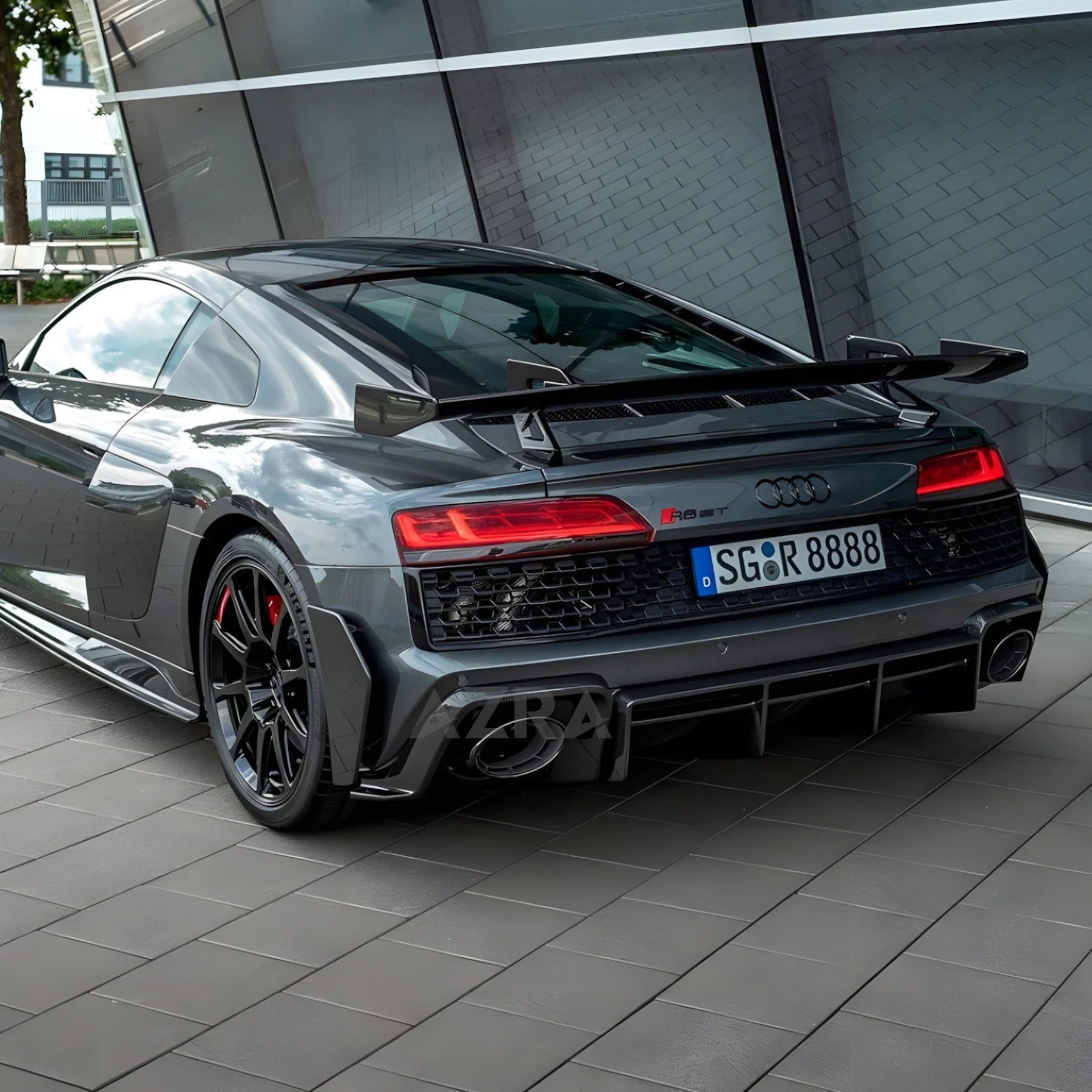 AZRA Audi R8 | 4S | Carbon Fiber V1 Rear Diffuser | 2019 - 2024 - Image 11