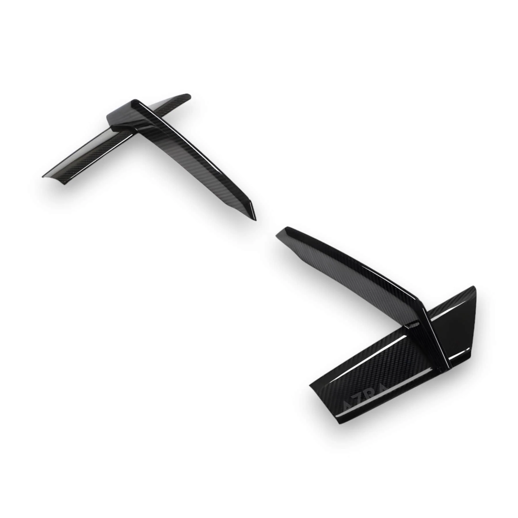 AZRA Audi RS6 / RS7 Avant | C8 | Carbon Fiber 'ABT' Front Air Vent Trims | 2020 - 2025 - Image 4