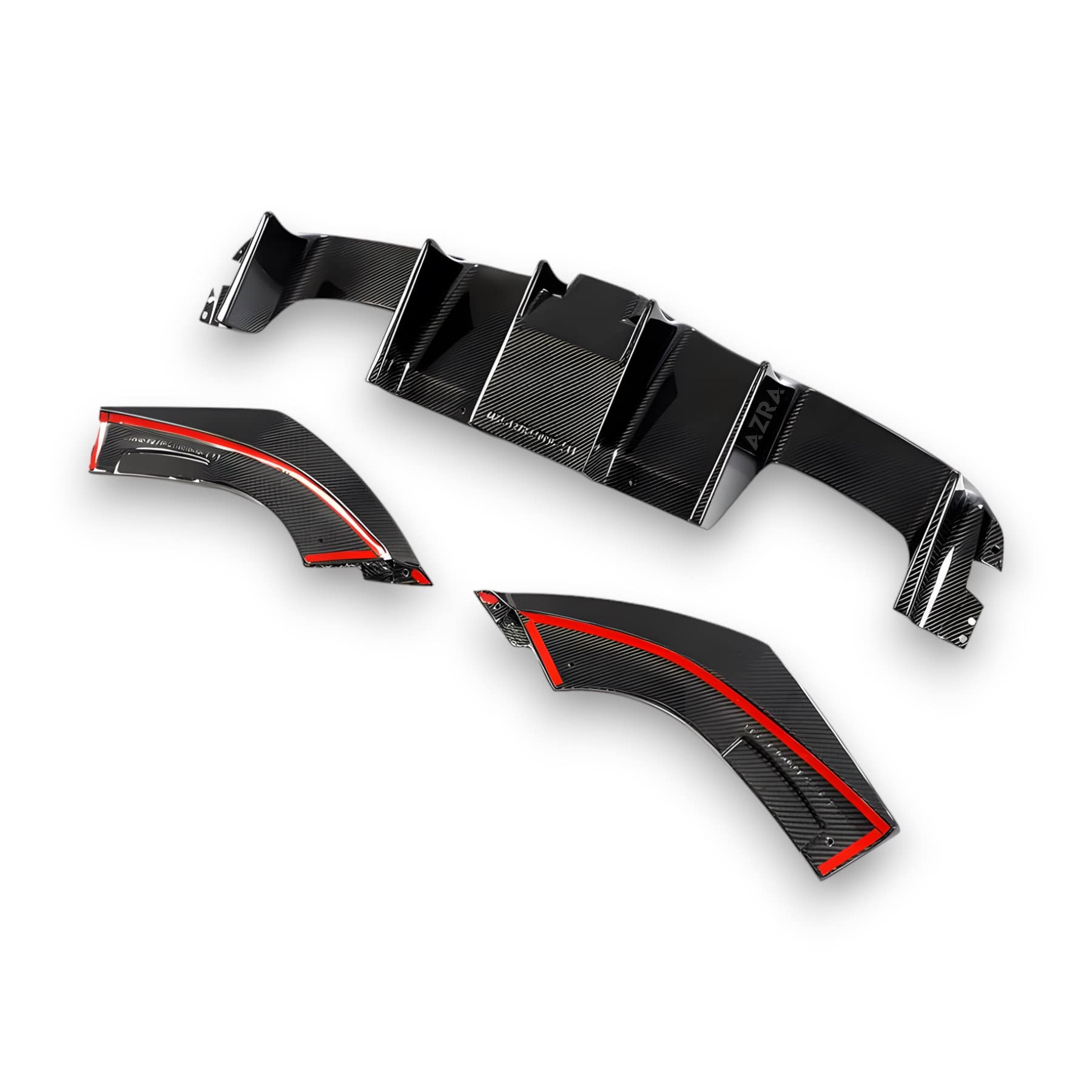 AZRA BMW M2/M2C | F87 | Ultra Aggressive LED Carbon Fiber Rear Diffuser | 2016 - 2021 - Image 3
