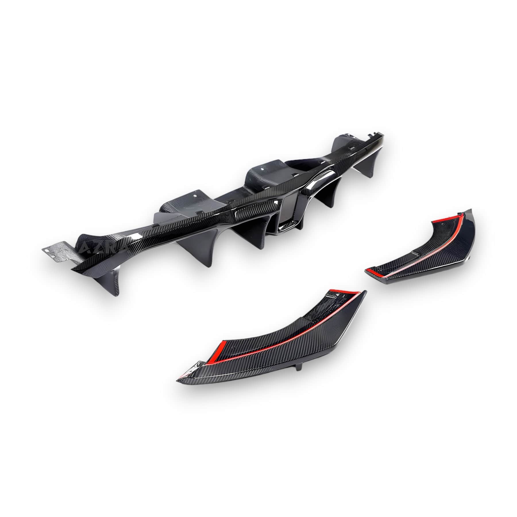 AZRA BMW M2/M2C | F87 | Ultra Aggressive LED Carbon Fiber Rear Diffuser | 2016 - 2021 - Image 4