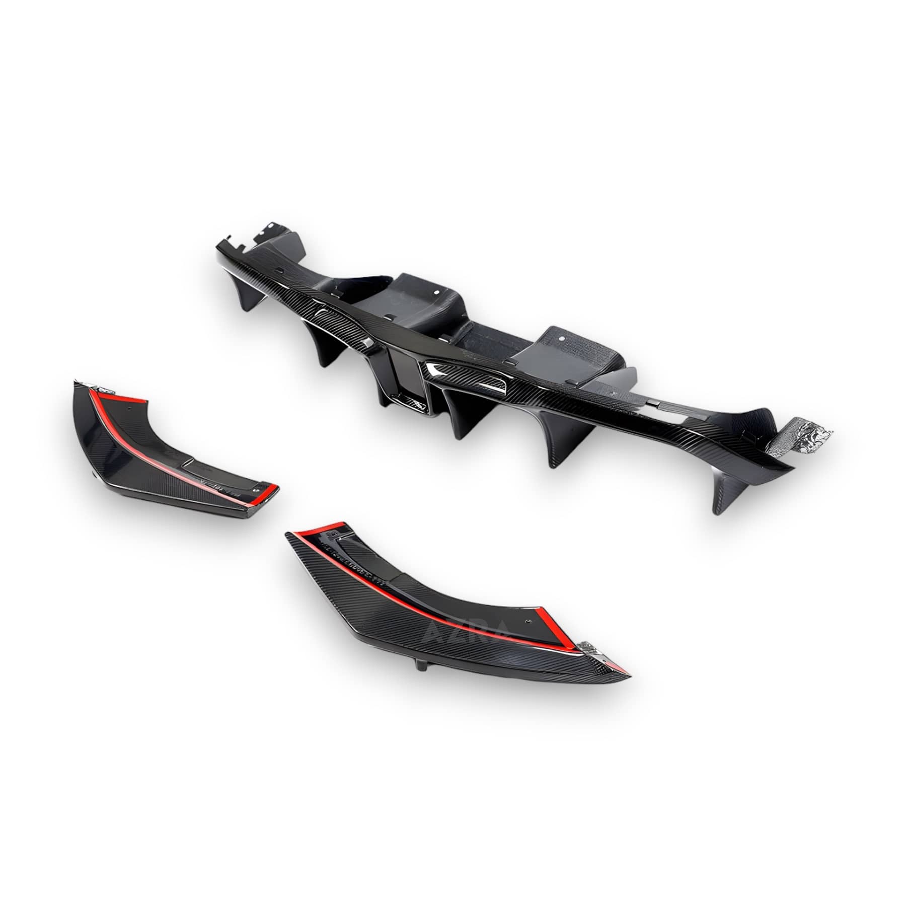 AZRA BMW M2/M2C | F87 | Ultra Aggressive LED Carbon Fiber Rear Diffuser | 2016 - 2021 - Image 7