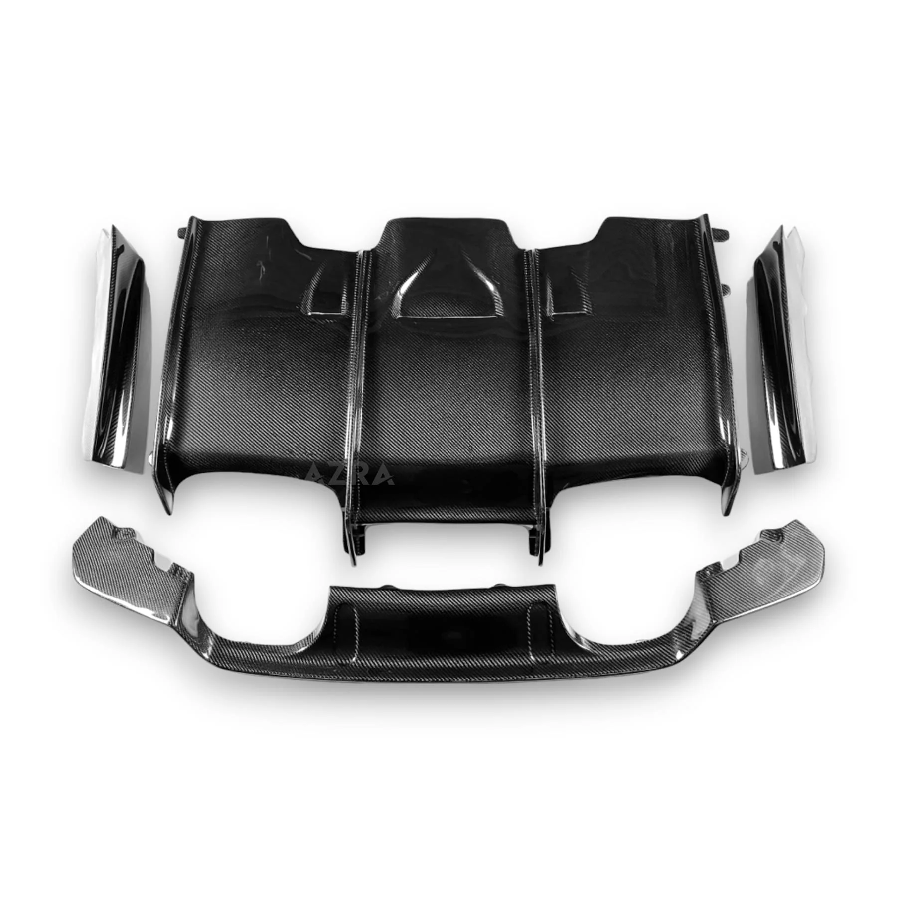 AZRA BMW M3/M4 | F80/F82/F83 | Carbon Fiber Aggressive Rear Diffuser | 2014 - 2020 - Image 2