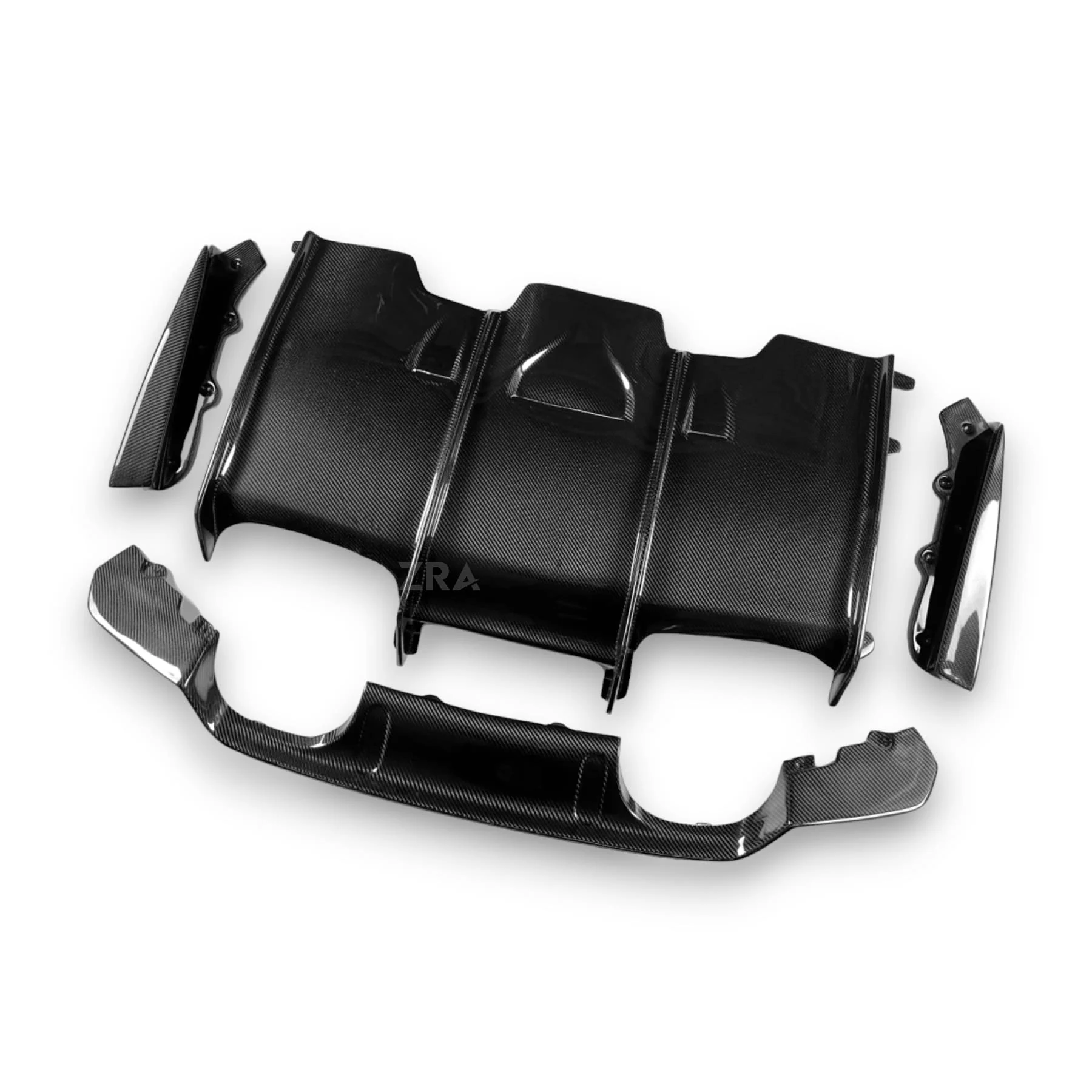 AZRA BMW M3/M4 | F80/F82/F83 | Carbon Fiber Aggressive Rear Diffuser | 2014 - 2020 - Image 4