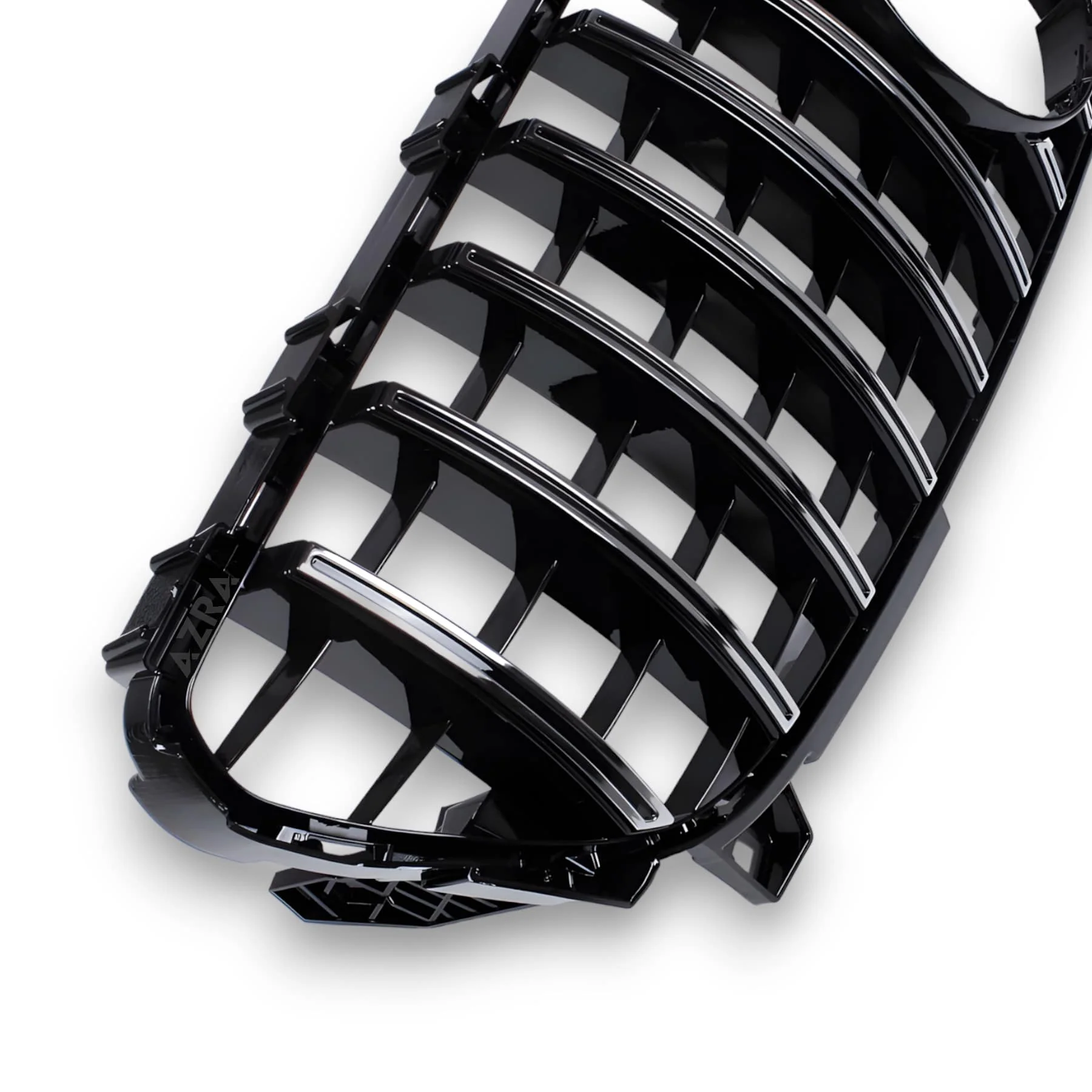 AZRA Mercedes-Benz A Class / A45 | W176 | AMG GT Panamericana Gloss Black / Chrome Front Grille | 2016 - 2018 - Image 9