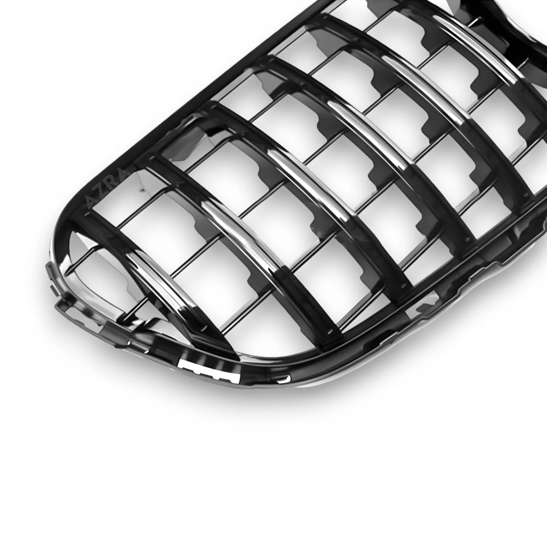 AZRA Mercedes-Benz GLC Class / GLC63 / GLC63s | X253/C253 | AMG GT Panamericana Gloss Black / Chrome Front Grille | 2015 - 2019 - Image 7