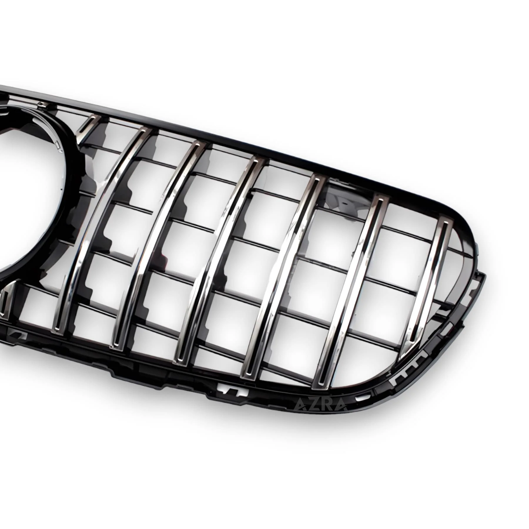 AZRA Mercedes-Benz GLC Class / GLC63 / GLC63s | X253/C253 | AMG GT Panamericana Gloss Black / Chrome Front Grille | 2015 - 2019 - Image 9