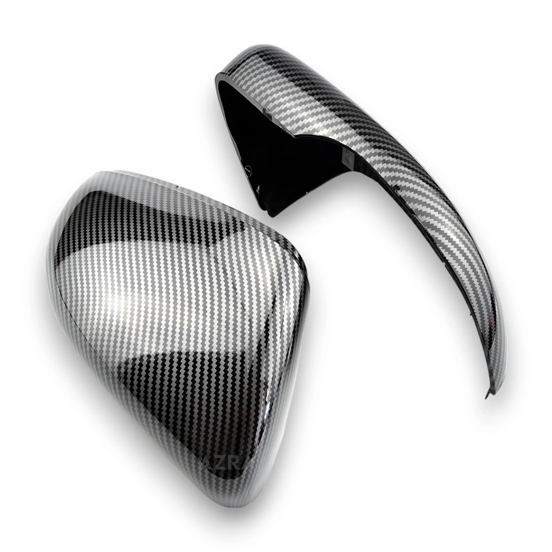 AZRA Volkswagen Golf Mk6 / R20 / Touran | Gloss Black / Carbon Print Mirror Caps - Image 3