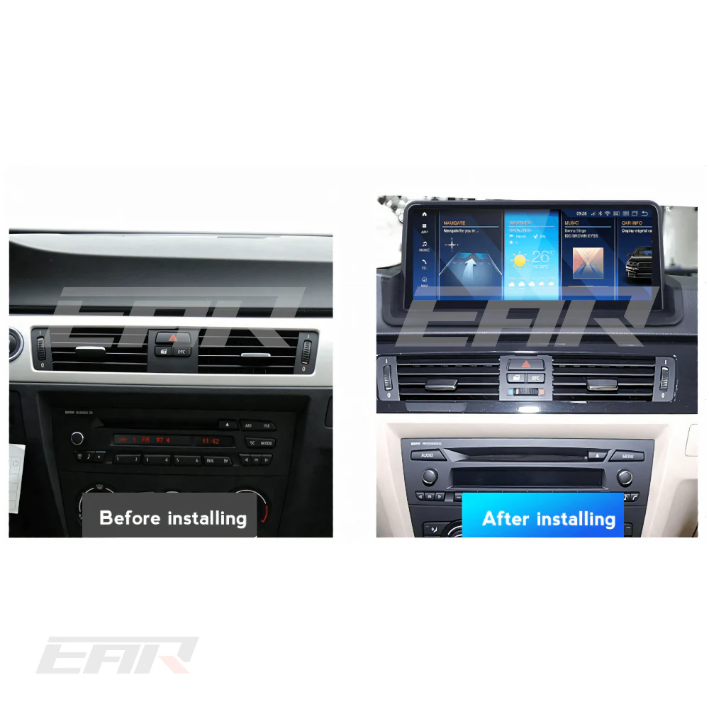 BMW iDrive 8 Android 13.0 3 Series (E90 With No Screen) Multimedia 10.25" Touchscreen Display + Built-In Wireless Carplay & Android Auto | 2004 - 2012 | LHD/RHD - Image 3