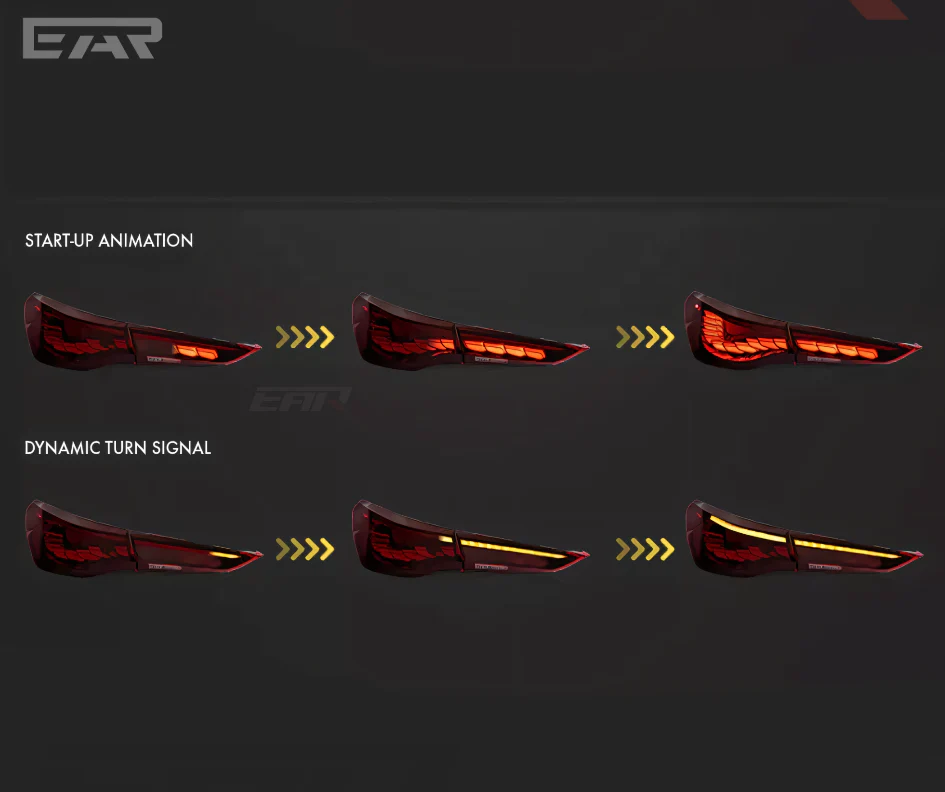 BMW 4 Series & M4 G82 / G83 & G22 / G23 / G26 GTS OLED Style Sequential Tail Lights - Image 7