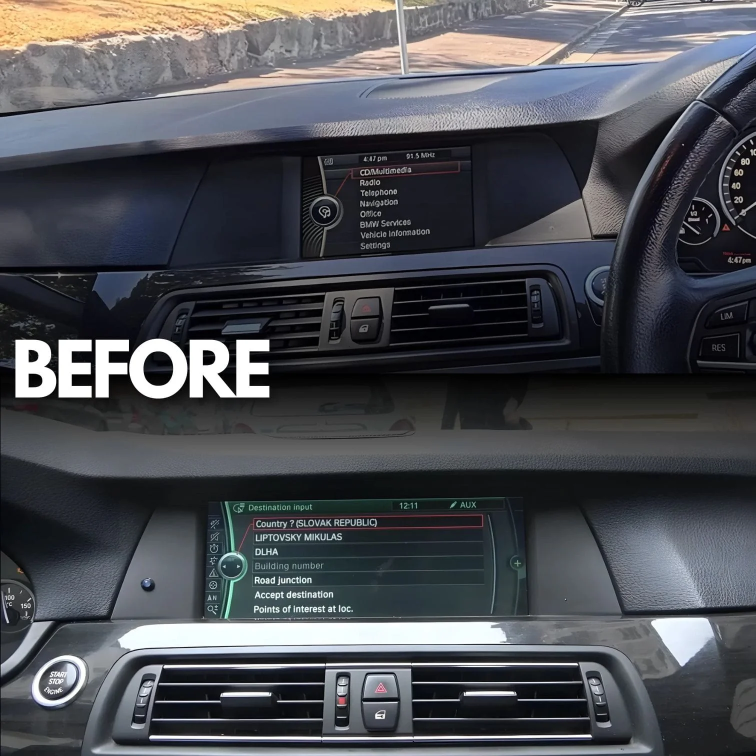 BMW 5 Series | F10/F11/F18 | 10.25"/12.3" Linux CarPlay/Android Touchscreen Display | 2011 - 2016 - Image 3