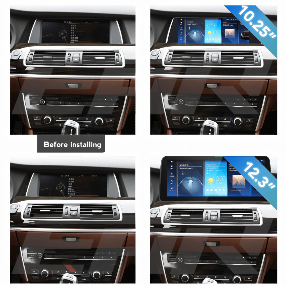 BMW iDrive 8 Android 13.0 5 Series GT (F07) Multimedia 10.25"/12.3" Touchscreen Display + Built-In Wireless Carplay & Android Auto | 2011 - 2018 - Image 3