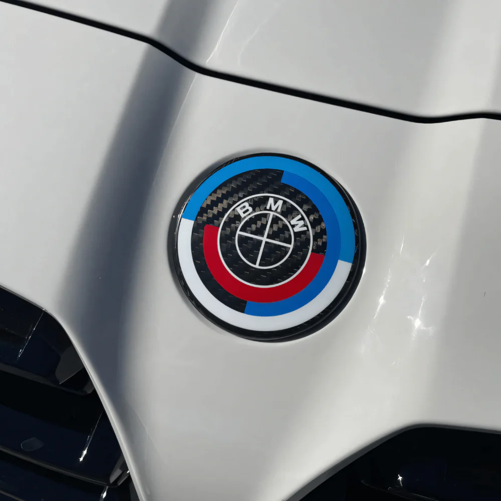 BMW Carbon Fiber M 50 Year Anniversary Emblem Badges - Image 5