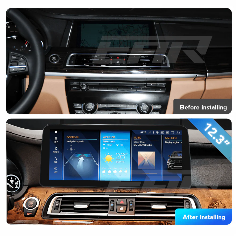 BMW iDrive 8 Android 13.0 7 Series (F01/F02) Multimedia 10.25"/12.3" Touchscreen Display + Built-In Wireless Carplay & Android Auto | 2008 - 2015 - Image 4