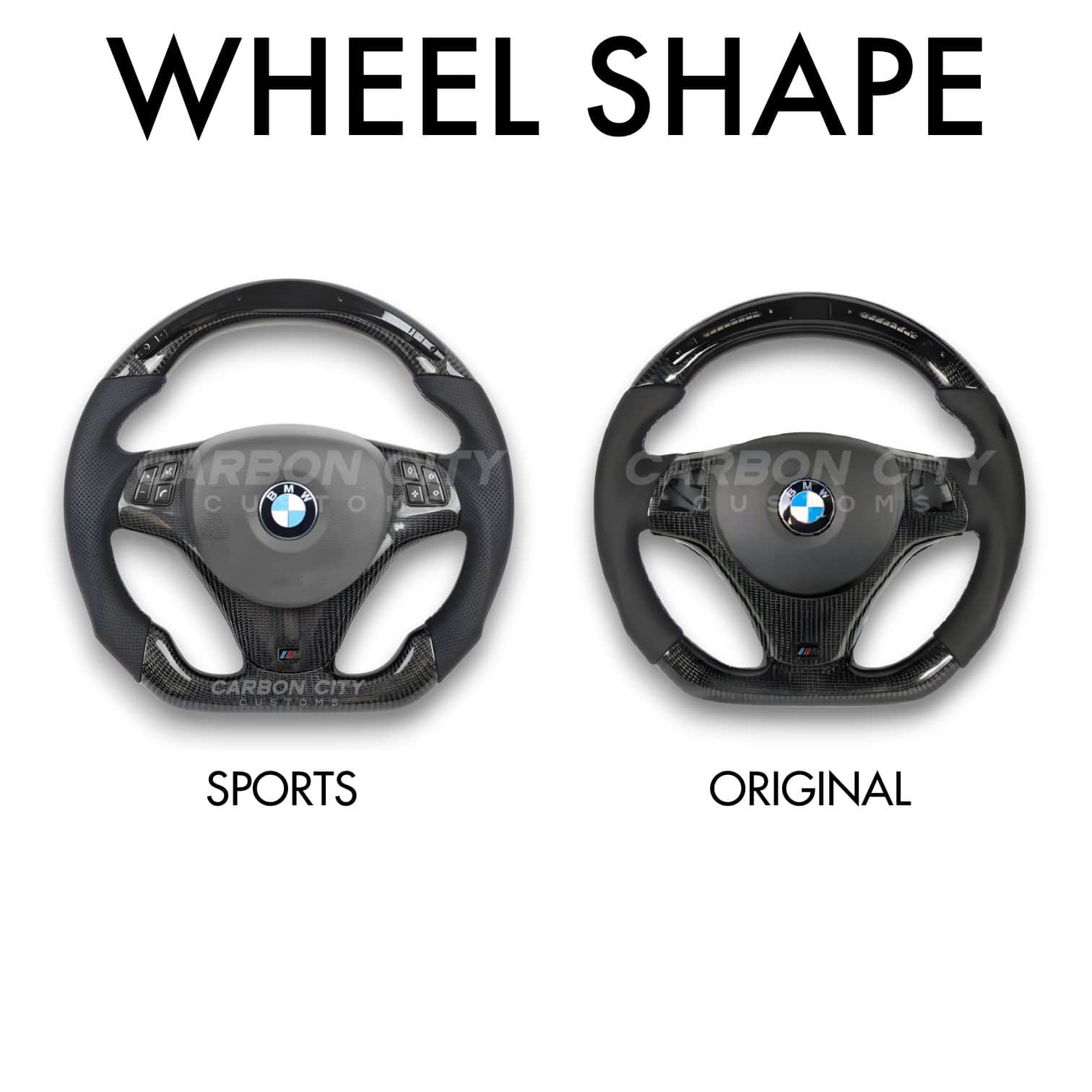BMW E9X Style Customizable Steering Wheel - Image 3