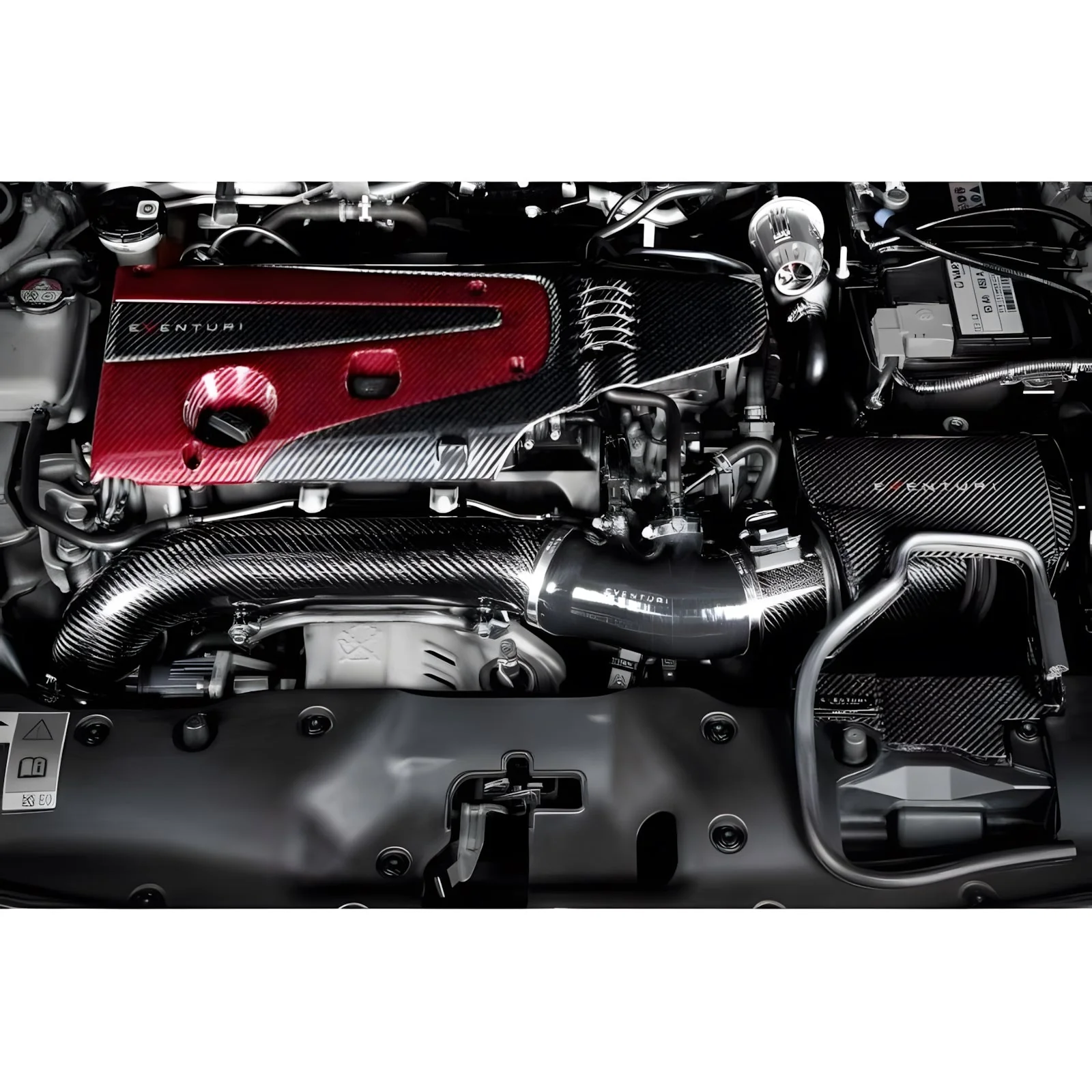 Eventuri Honda Civic Type R | FK8 | Carbon V2 MAF Tube and Silicon Set - Image 3
