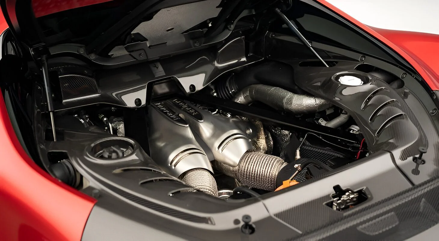 Ferrari 296 GTB | Novitec Carbon Engine Bay Covers - Image 2