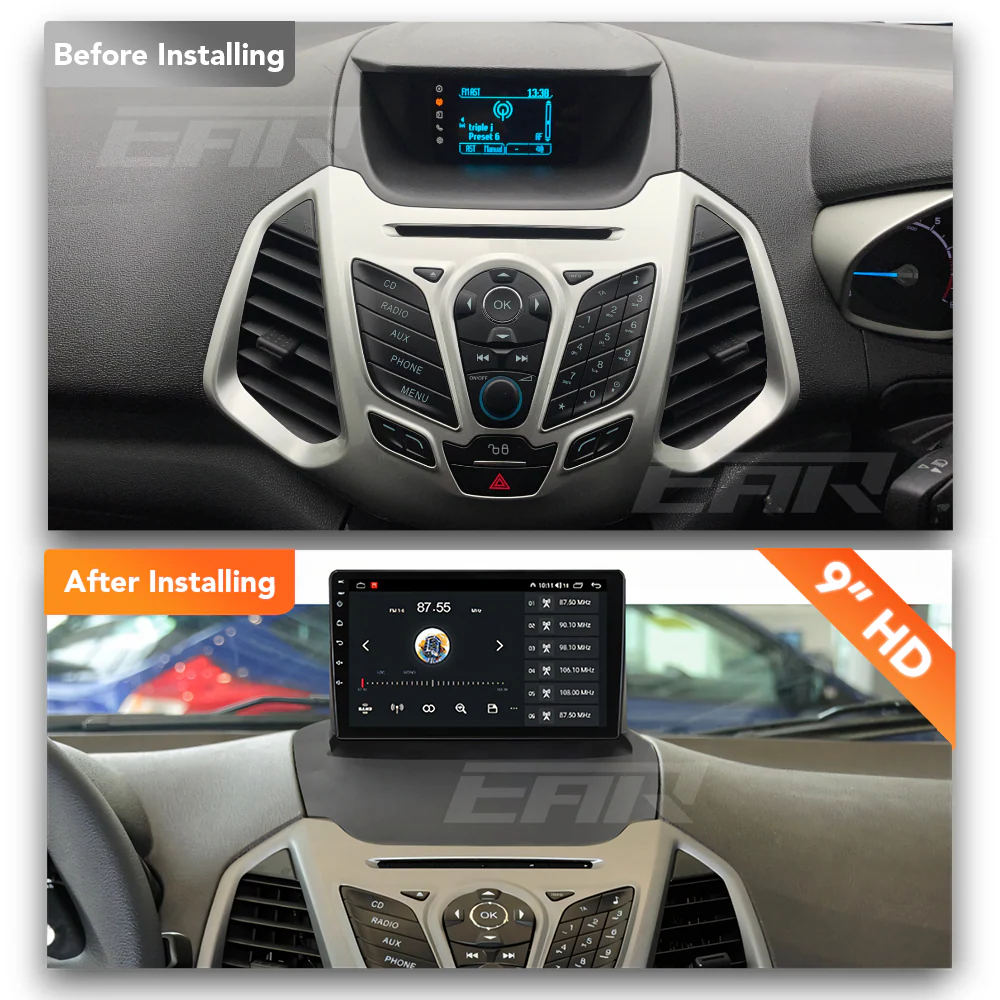Ford EcoSport (2013 - 2017) Multimedia 9" Touchscreen Display + Built-In Wireless Carplay & Android Auto - Image 5