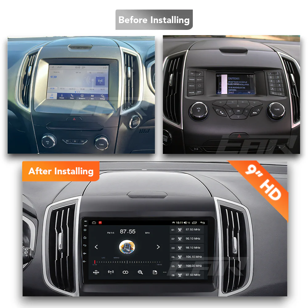 Ford Edge/Endura (2015 - 2019) Multimedia 9" Touchscreen Display + Built-In Wireless Carplay & Android Auto - Image 6
