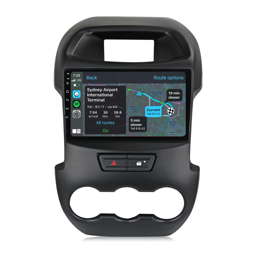 Ford Ranger (2012 - 2015) Multimedia 9" Touchscreen Display + Built-In Wireless Carplay & Android Auto - Image 2