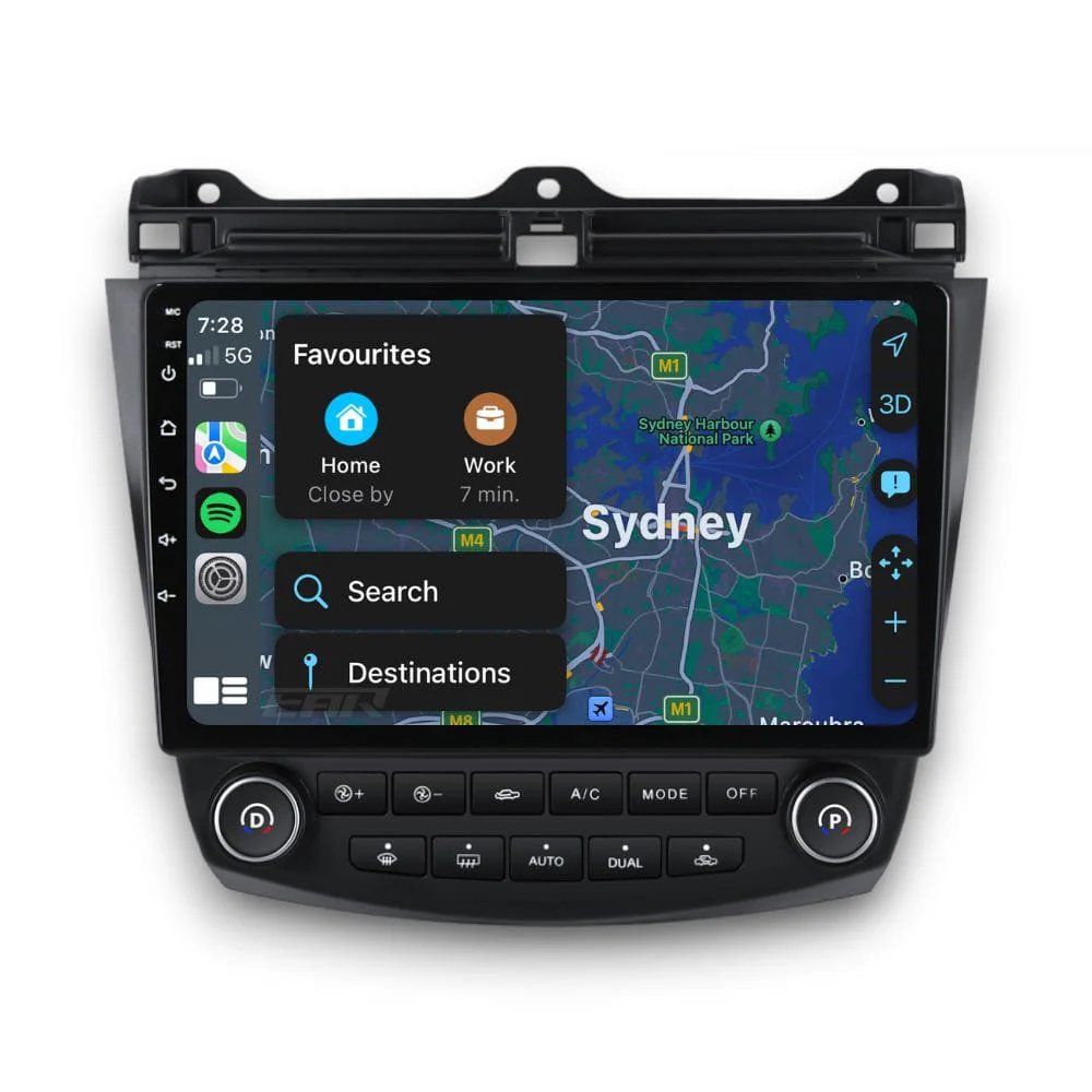 Honda Accord Euro (2003 - 2007) Multimedia 10" Touchscreen Display + Built-In Wireless Carplay & Android Auto - Image 5