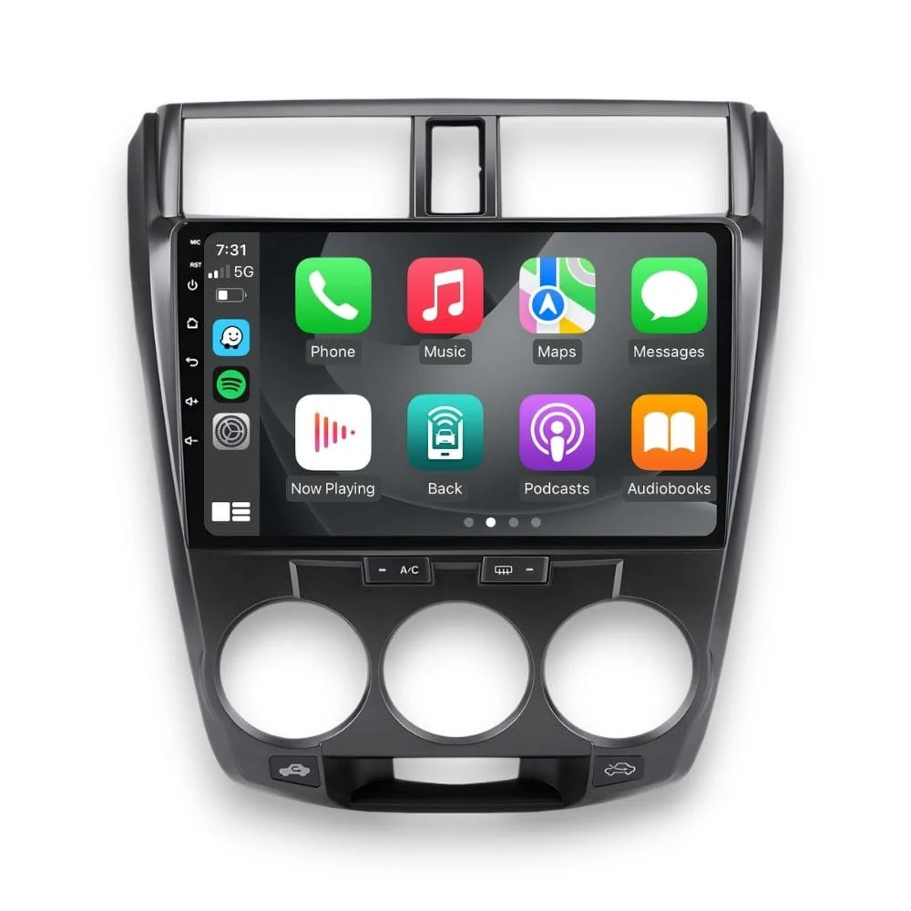Honda City (2008 - 2013) Multimedia 10" Touchscreen Display + Built-In Wireless Carplay & Android Auto