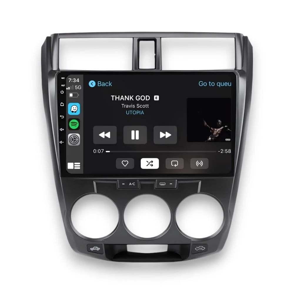 Honda City (2008 - 2013) Multimedia 10" Touchscreen Display + Built-In Wireless Carplay & Android Auto - Image 3