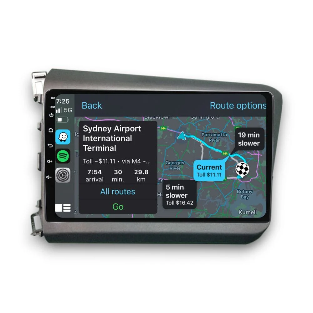 Honda Civic (2012 - 2015) Multimedia 9" Touchscreen Display + Built-In Wireless Carplay & Android Auto - Image 2