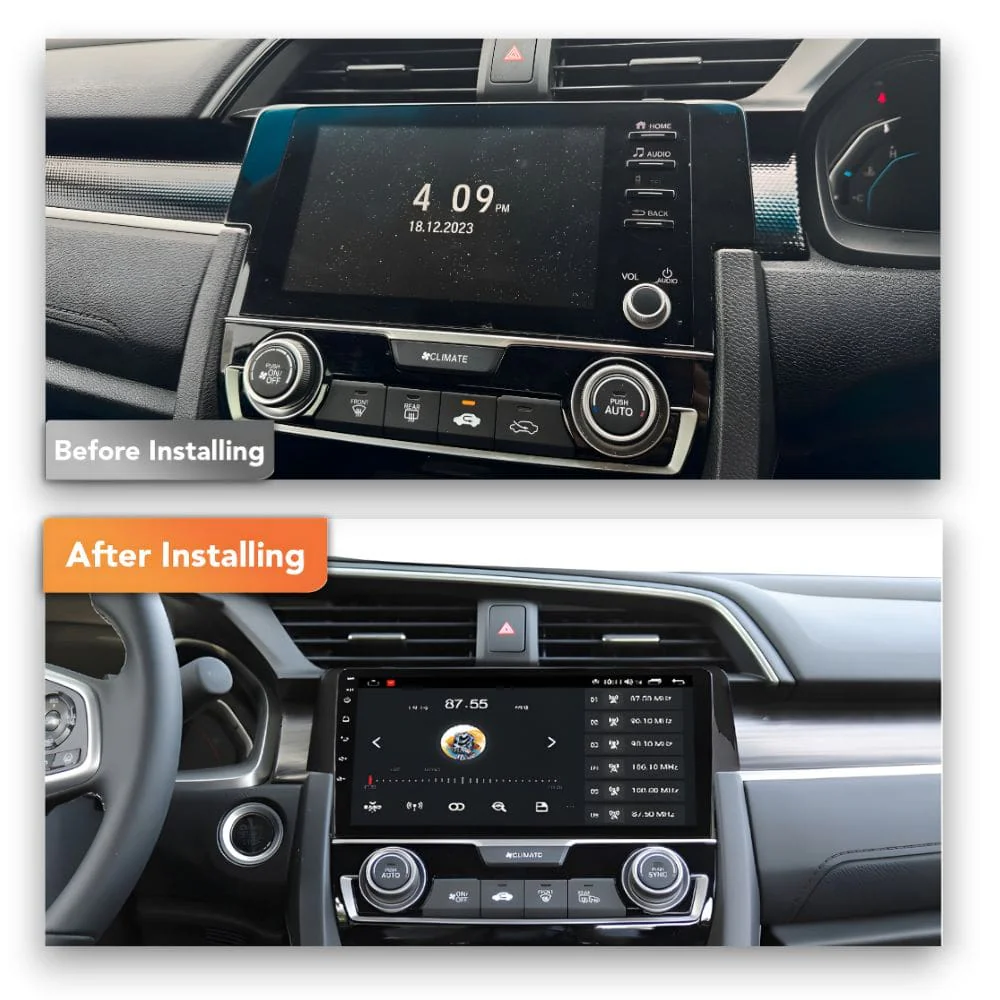 Honda Civic (2016 - 2021) Multimedia 9" Touchscreen Display + Built-In Wireless Carplay & Android Auto - Image 6
