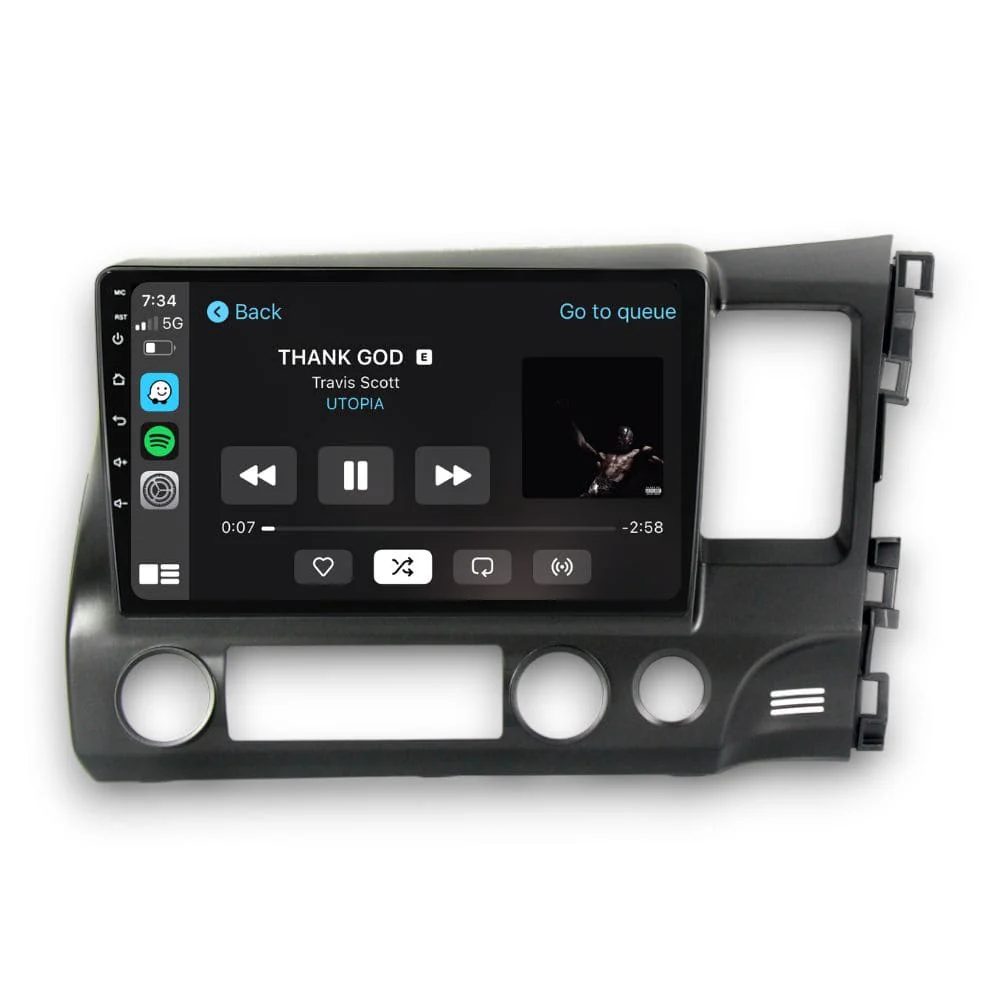 Honda Civic Sedan (2006 - 2011) Multimedia 10" Touchscreen Display + Built-In Wireless Carplay & Android Auto - Image 3