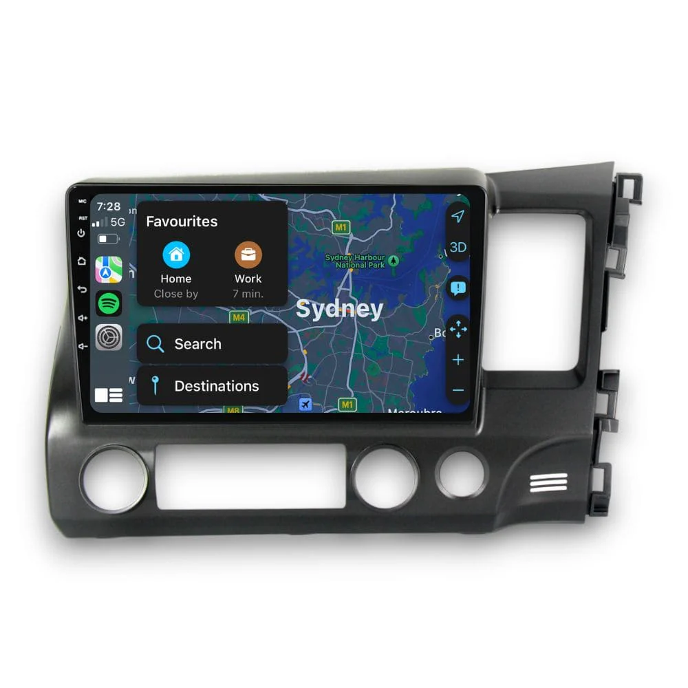 Honda Civic Sedan (2006 - 2011) Multimedia 10" Touchscreen Display + Built-In Wireless Carplay & Android Auto - Image 5
