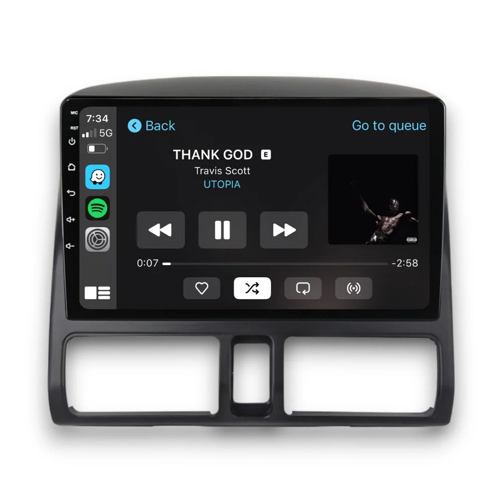 Honda CR-V (2000 - 2006) Multimedia 9" Touchscreen Display + Built-In Wireless Carplay & Android Auto - Image 3