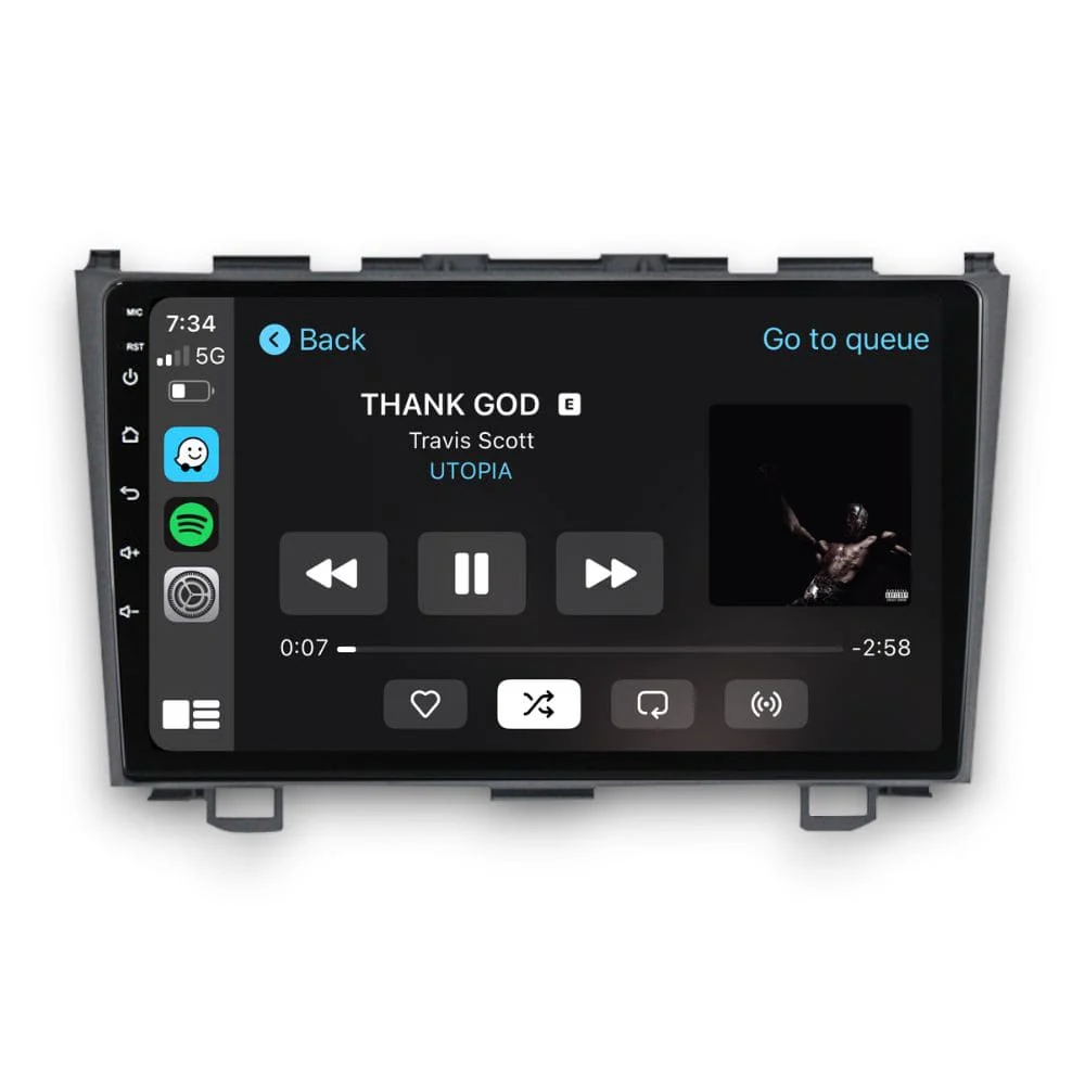 Honda CR-V (2007 - 2011) Multimedia 9" Touchscreen Display + Built-In Wireless Carplay & Android Auto - Image 3