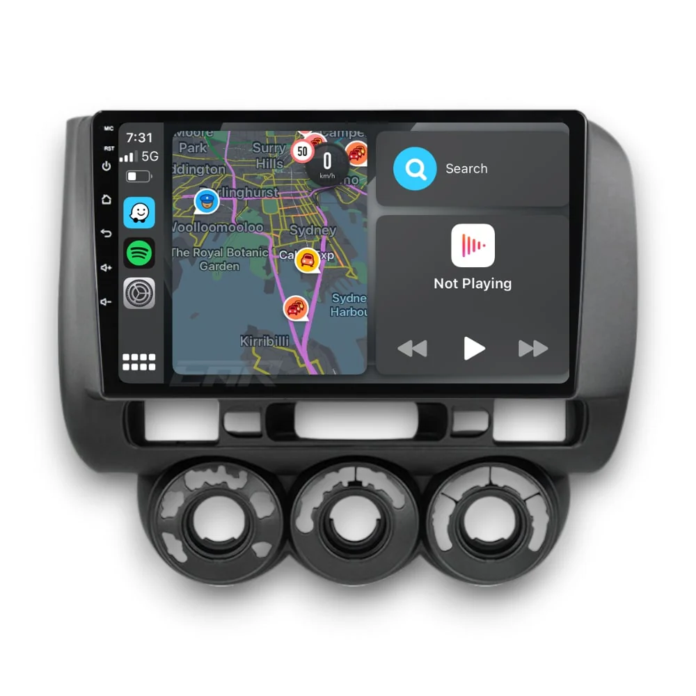 Honda Jazz (2002 - 2007) Multimedia 9" Touchscreen Display + Built-In Wireless Carplay & Android Auto - Image 4