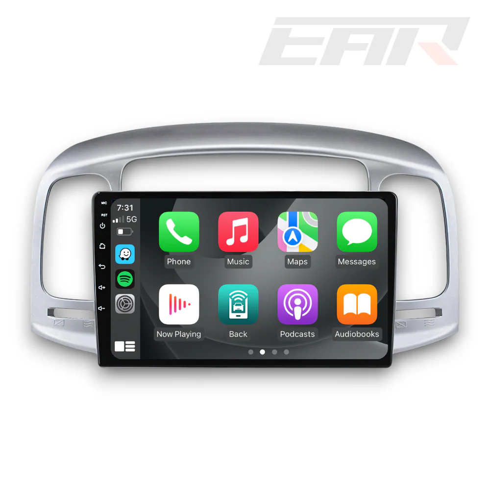 Hyundai Accent (2006 - 2011) Multimedia 9" Touchscreen Display + Built-In Wireless Carplay & Android Auto