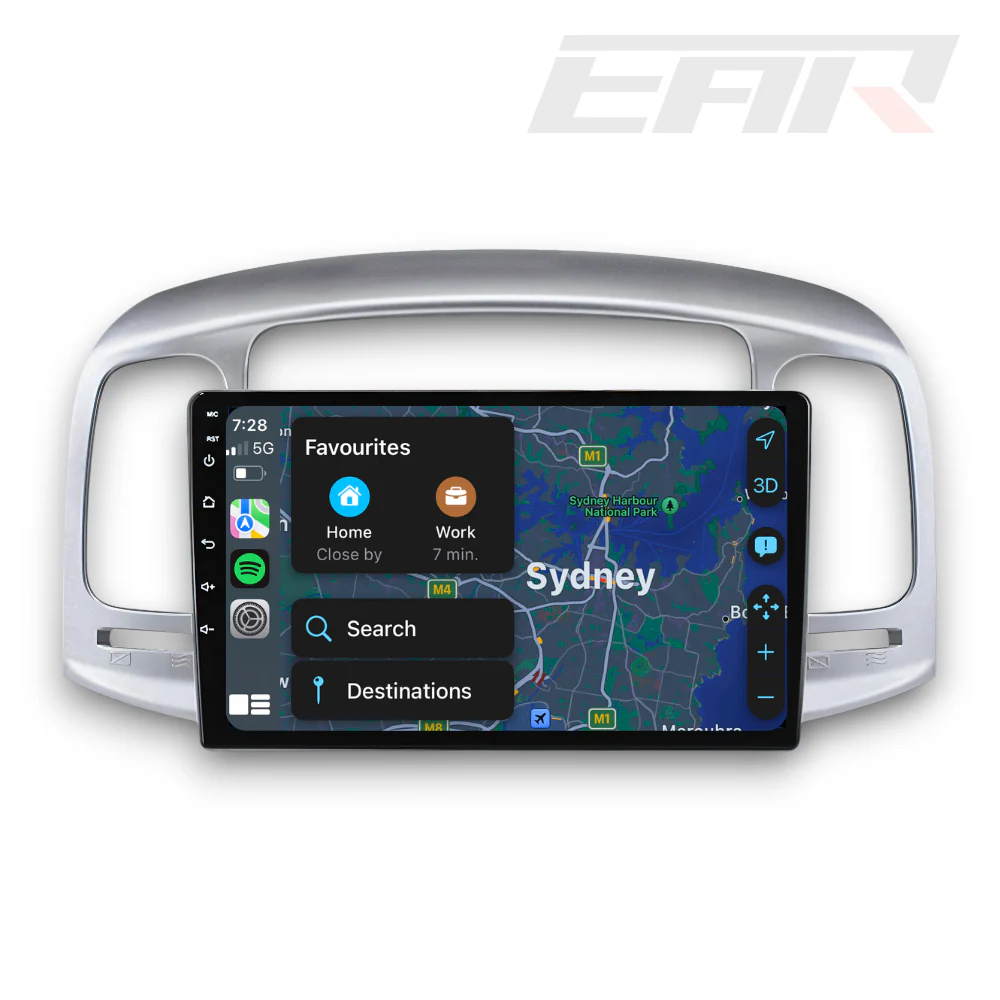Hyundai Accent (2006 - 2011) Multimedia 9" Touchscreen Display + Built-In Wireless Carplay & Android Auto - Image 5