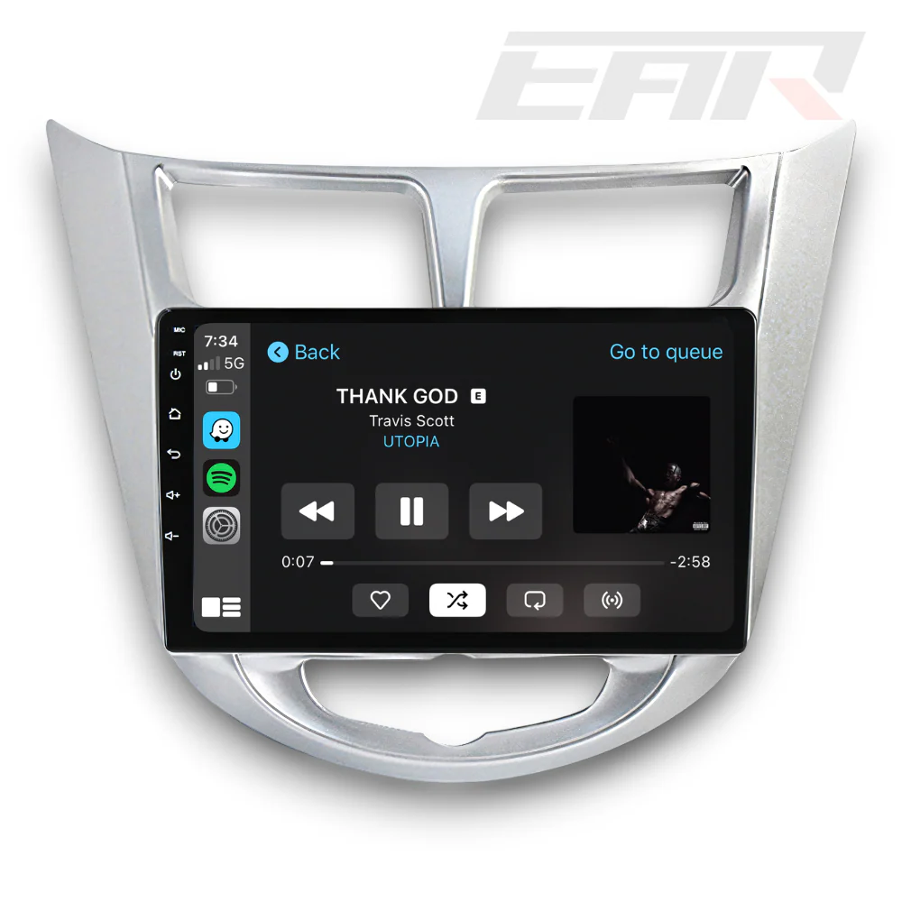 Hyundai Accent/Verna (2011 - 2019) Multimedia 9" Touchscreen Display + Built-In Wireless Carplay & Android Auto - Image 3