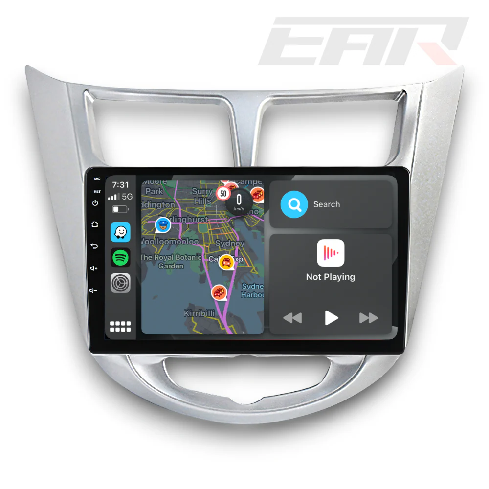 Hyundai Accent/Verna (2011 - 2019) Multimedia 9" Touchscreen Display + Built-In Wireless Carplay & Android Auto - Image 4