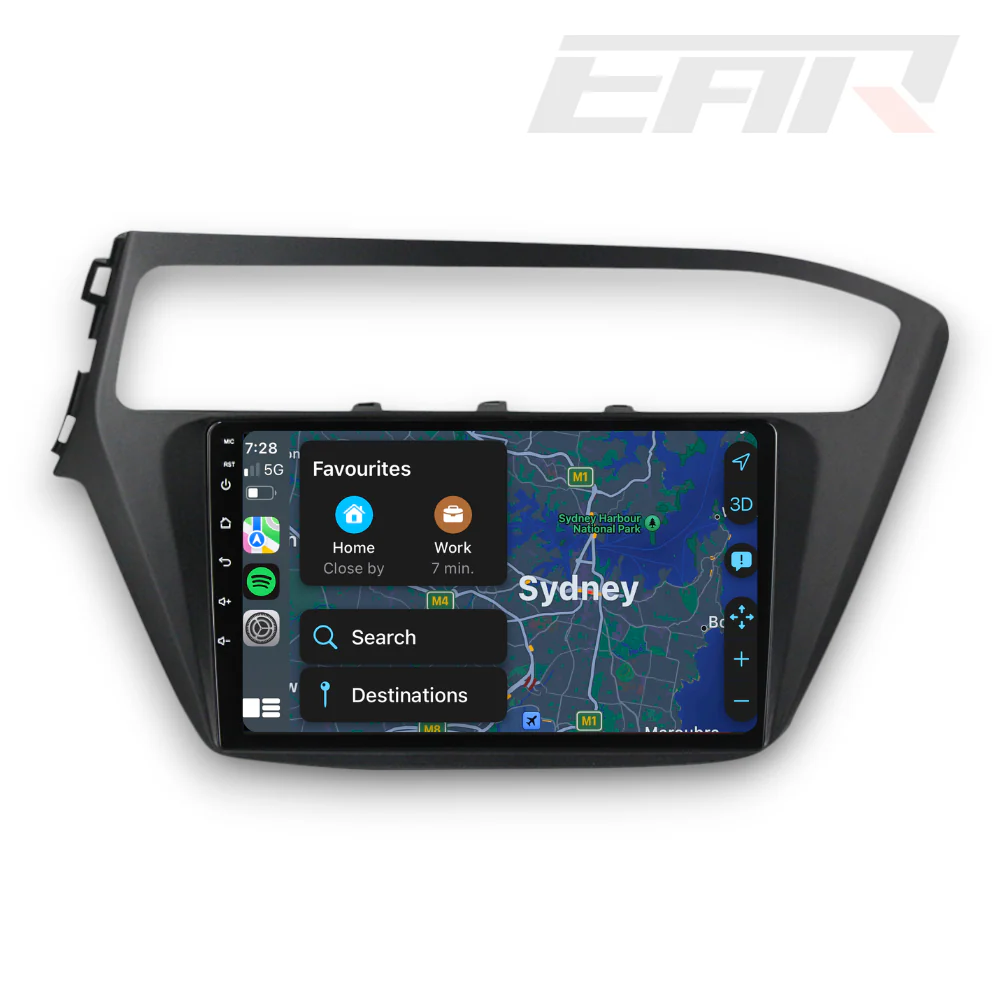 Hyundai i20 (2017 - 2018) Multimedia 9" Touchscreen Display + Built-In Wireless Carplay & Android Auto - Image 5